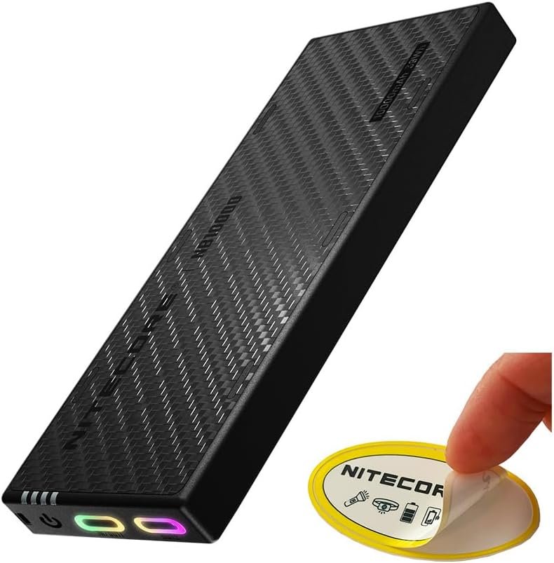 Nitecore NB10000 Gen4 ultralight power bank with USB-C lanyard